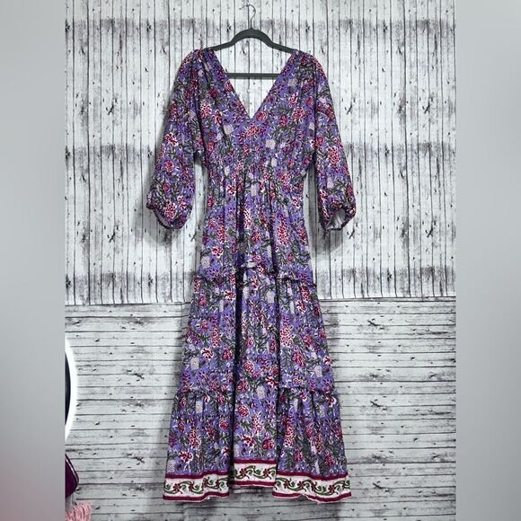 Perry Walker Collective Dresses & Skirts - Perry Walker Collective Purple Haze Boho Tiered Maxi Dress